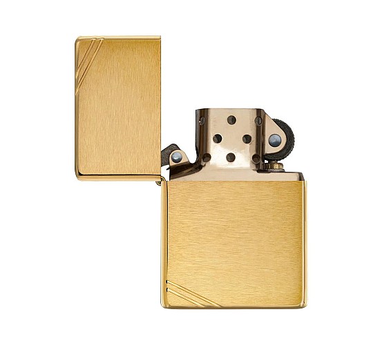 Vintage brushed Zippo Brass